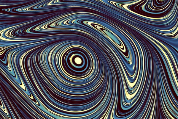 Abstract geometic background - computer-generated image. Fractal geometry: pattern of distorted