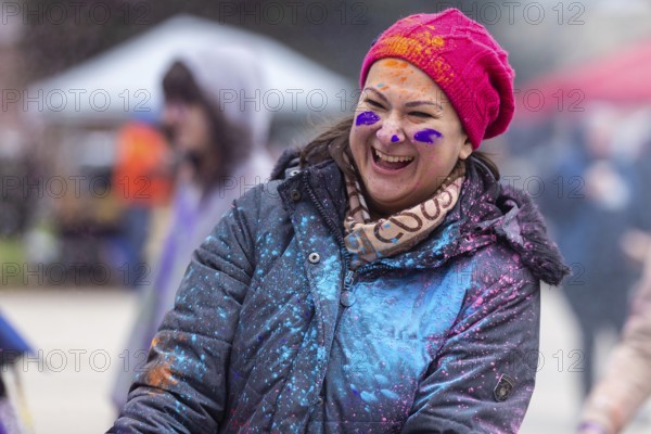 Hindus, Christians and members of all faiths gathered in Victoria Park to celebrate Holi, the