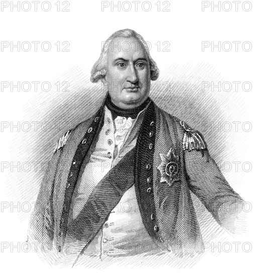 Charles Cornwallis, 1. Marquess Cornwallis, Ritter des Hosenbandordens, 1738-1805, britischer