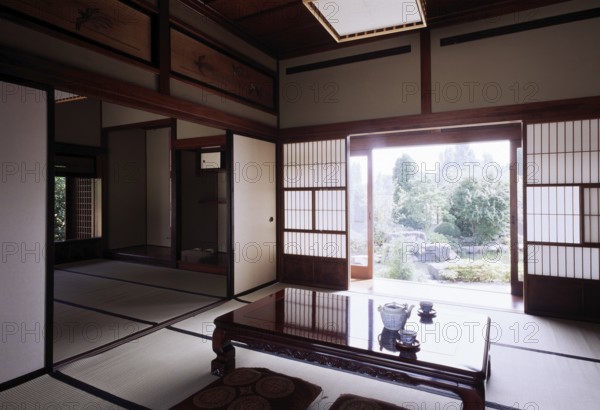 Traditional wooden house from the 19th century, interior
