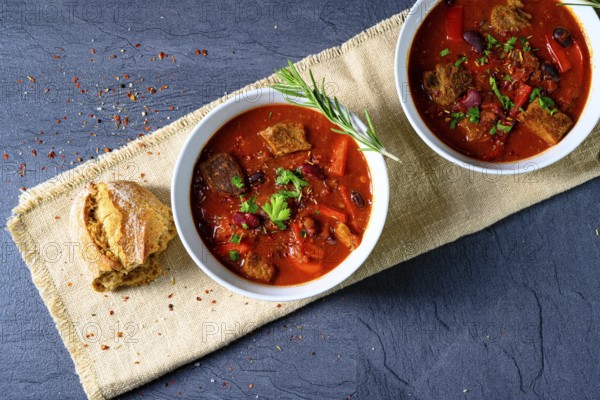Spicy Mexican beef with beans