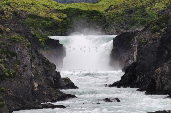 Salto Grande, Torres del Paine near Puerto Natales, Región de Magallanes y de la Antártica Chilena,