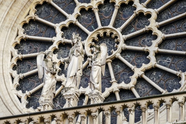 Notre Dame de paris Church cathedral, Photo image a Beautiful panoramic view of Paris Metropolitan
