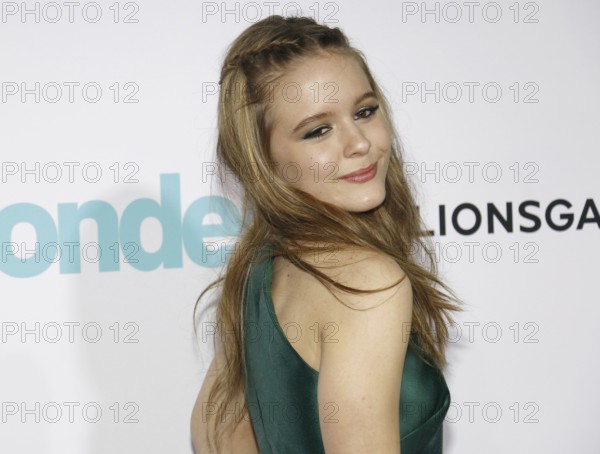 Izabela Vidovic at the Los Angeles premiere of 'Wonder' held at the Regency Village Theatre in