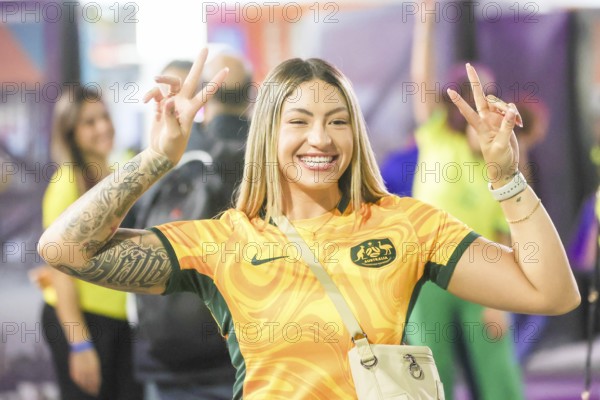 BRISBANE, AUSTRALIA, JULY 29: Fans enter the stadium before Brazil plays France at the FIFA Women's