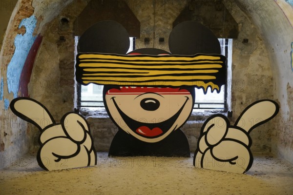 MAUSA VAUBAN, Museum of Urban Art and Street Art, Neuf-Brisach Fortress, France, Europe, A stylised