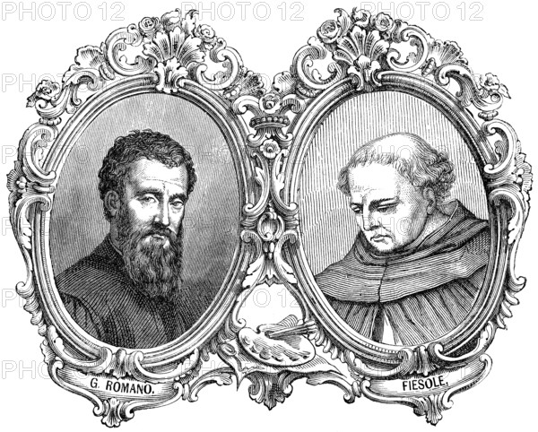 Giulio Romano, Italian painter and architect and Fra Angelico, Fra Giovanni da Fiesole, c.?1395 –