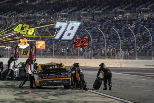 NASCAR Xfinity Driver, Jeb Burton (22) races for position for the WAWA 250 Powered by Coca-Cola at