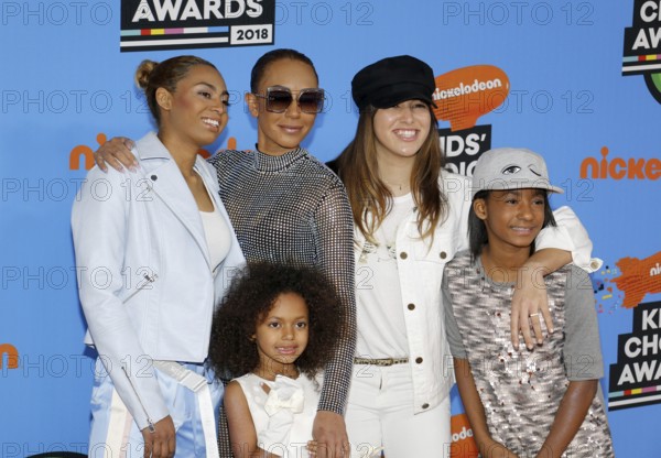 Mel B, Madison Brown Belafonte, Angel Iris Murphy Brown and Phoenix Chi Gulzar at the Nickelodeon's