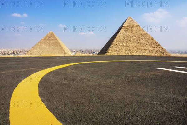 An image of the Pyramids at Giza Cairo Egypt
