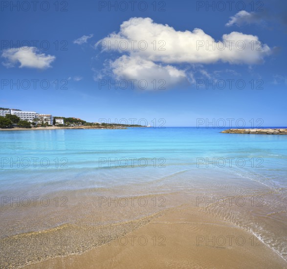 Playa de las fuentes beach in Alcossebre also Alcoceber of Castellon spain