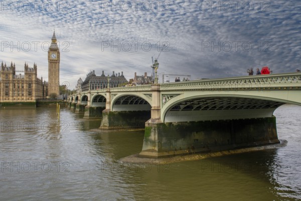 London, UK, May, 9, 2023 : Westminster bridge, Houses of Parliament and Big Ben. London. United