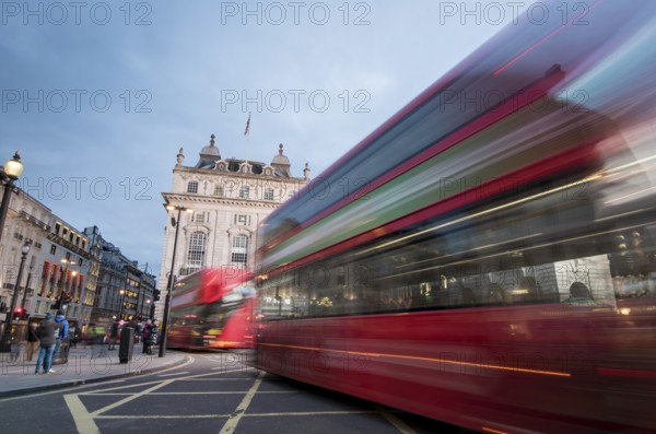 London, England, March 19, 2018: Night scene from the famous London Piccadilly circus square at the