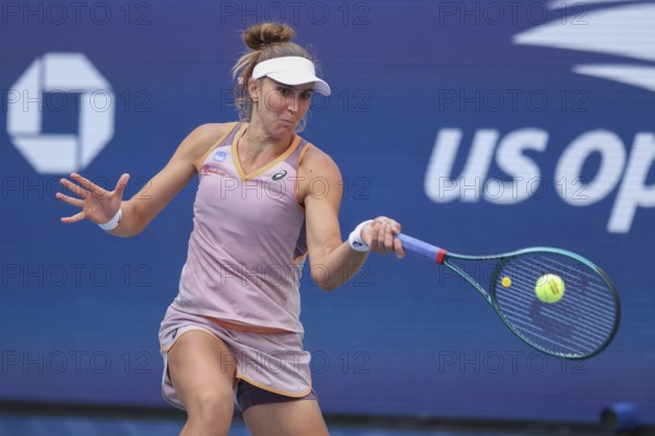 Tennis player Beatriz Haddad Maia of Brazil in action at the US Open 2024 Championships, Billie