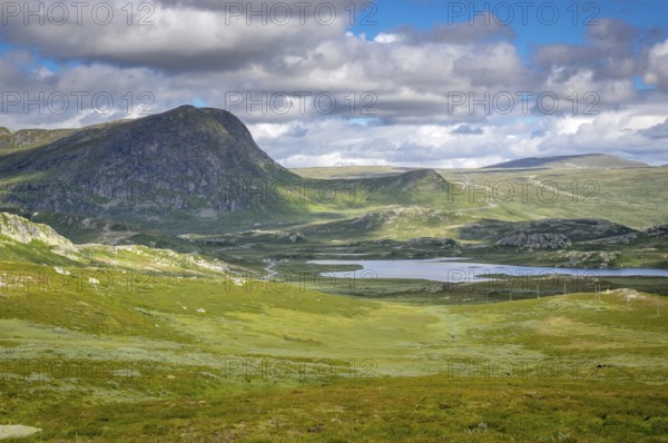 Fascinating natural landscape in Jotunheimen in the summertime in Norway. Great natural landscape