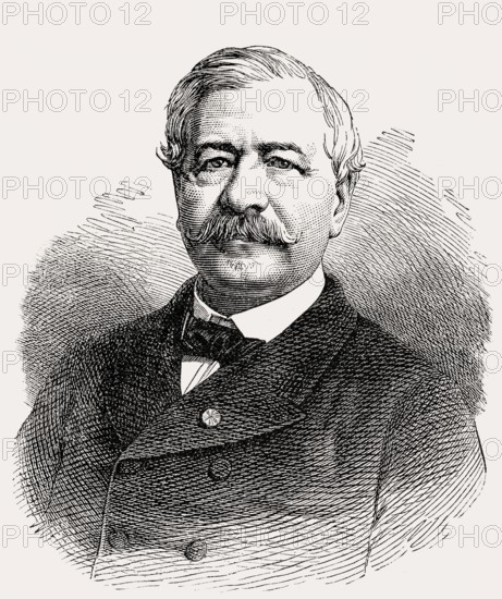 Ferdinand Marie Vicomte de Lesseps, 1805, 1894, a French diplomat and initiator of the Suez Canal,