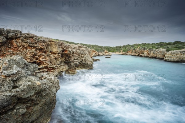 Natural cove, Cala Petita, Porto Cristo, Manacor, Majorca, Balearic Islands, Spain, Europe