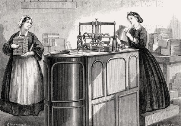 Chocolate packaging machine, Great London Exposition, International Exhibition, 1862, London,