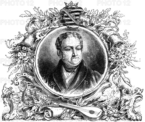 Karl August, or Charles Augustus, 1757 – 1828, the sovereign Duke of Saxe-Weimar and of