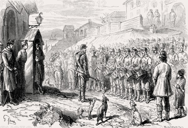 Romanian troops at Gala?i, Romania, Russo-Turkish War (1877–1878), Europe