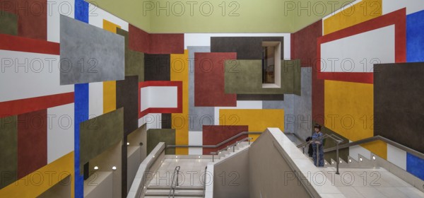 London, Tate Britain Art Museum 1893-97 by Sidney R. J. Smith Colourful wall design in the main