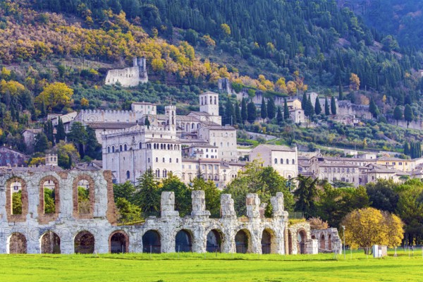 Italy. Roman amphitheater built two thousand years ago. Magnificent Renaissance palace. The city of