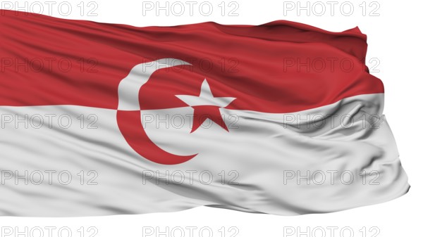 Islamic State Of Indonesia Flag, Isolated On White Background