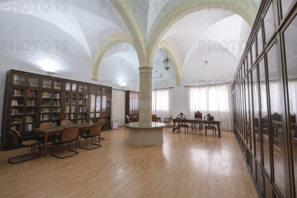 Library, Monastery Church of Santa Margarita, center of history and military culture of the