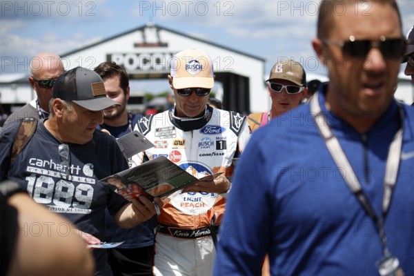 NASCAR Cup Series Driver, Kevin Harvick (4) gets ready to practice for the HighPoint.com 400 at the