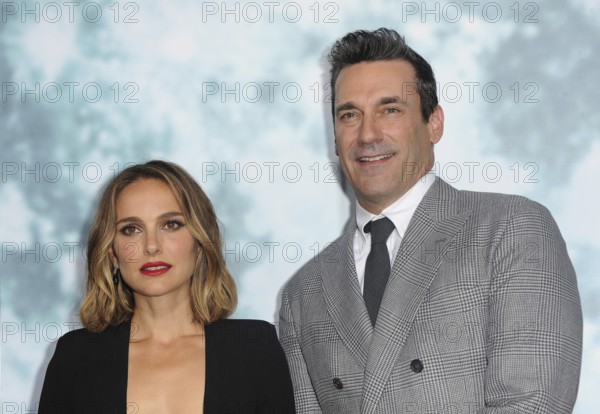 Jon Hamm and Natalie Portman at the Los Angeles premiere of 'Lucy In The Sky' held at the Darryl