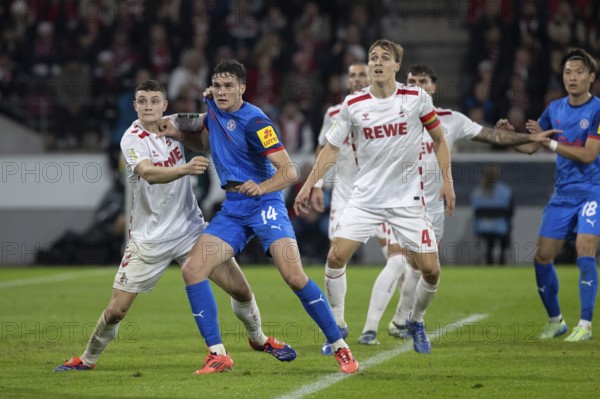 Eric Martel (1.FC Köln, Midfield, #6), Max Geschwill (Defence, Holstein Kiel, #14), DFB Pokal: 1.FC
