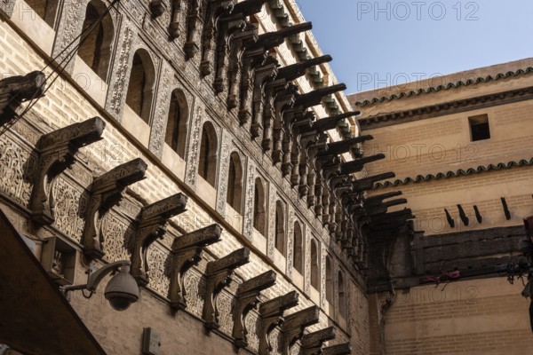 Famous water clock Dar Al-Magana in the medina of Fes, a former old engineering masterpiece,