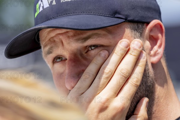 INDYCAR driver, AGUSTIN HUGO CANAPINO (R) (78) of Arrecifes, Argentina, prepares to practice for