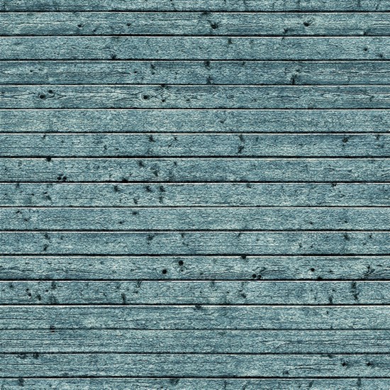 Turquoise painted wooden planks showing knots and grain creating a rustic texture background, ideal