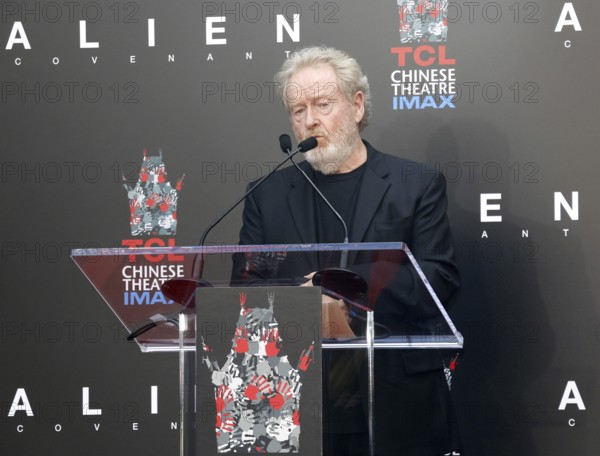 Sir Ridley Scott Hand And Footprint Ceremony held at the TCL Chinese Theatre IMAX in Hollywood, USA