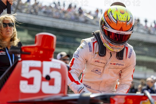 INDYCAR driver, BENJAMIN PEDERSEN (R) (55) of Copenhagen, Denmark and his AJ Foyt Racing Chevrolet