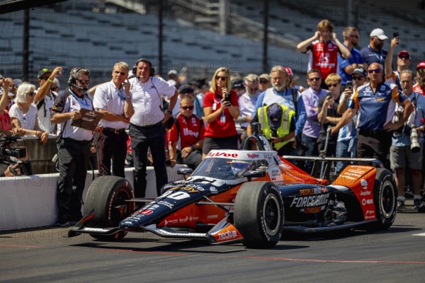 INDYCAR driver, JACK HARVEY (30) of Bassingham, England, brings his Rahal Letterman Lanigan Racing