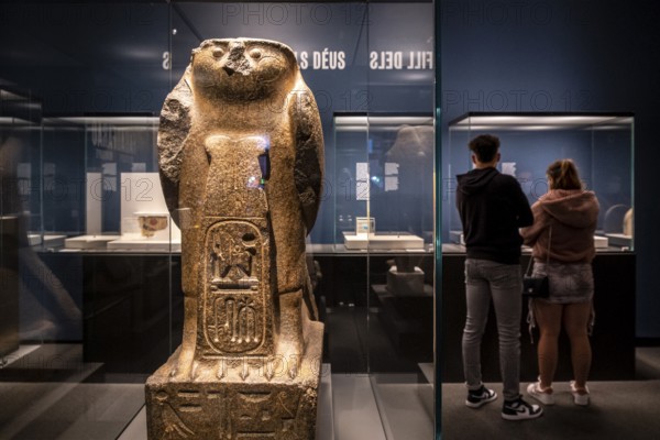 Statue of the god Re-Horakhty, granite, Dynasty XIX, reign of Rameses II, 1279-1213 BC, Tell el