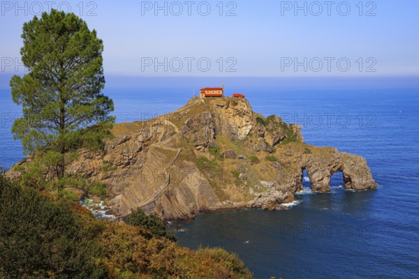 The island Gastelugache. The Bay of Biscay. Basque Country. Spain. The most amazing beach. Magical