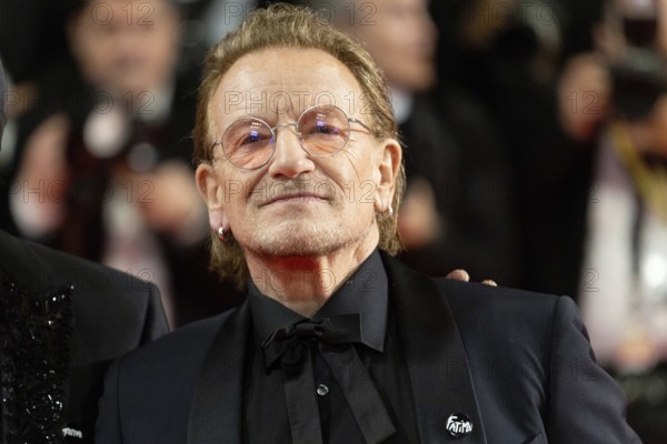 Cannes, France - 16.5.2024: U2 singer Bono during the Bono: Stories Of Surrender red carpet during