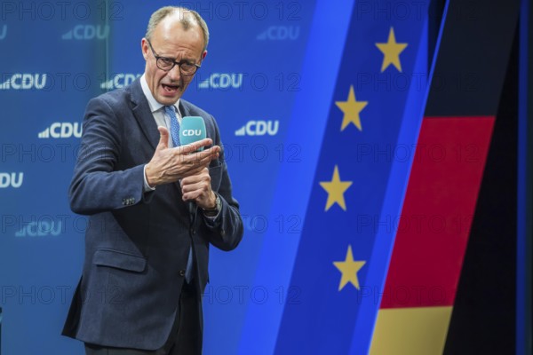 Election event of the CDU party for the Bundestag elections with top candidate Friedrich Merz.
