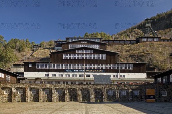 Open-cast facilities, Rammelsberg ore mine on the mountain of the same name, UNESCO World Heritage