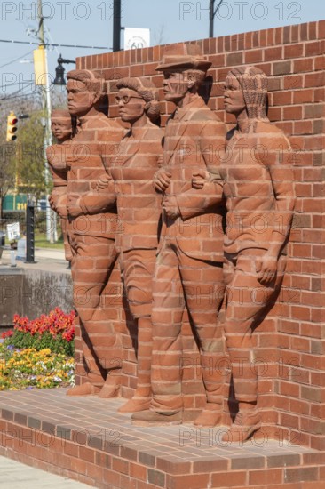 Montgomery, Alabama - Legacy Plaza, which contains artwork about the civil rights movement. The