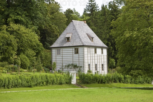 Goethe's summer house in the park on the Ilm in Weimar was a place where Johann Wolfgang von Goethe