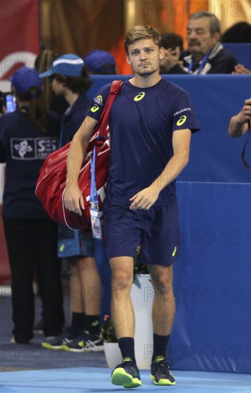 Sofia, Bulgaria - February 12, 2017: David Goffin from Belgium (pictured) before playing against