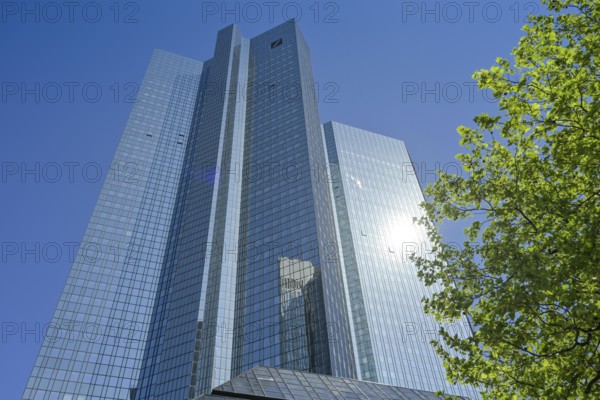 Deutsche Bank, Head Office, Deutsche Bank Towers, Taunusanlage, Frankfurt am Main, Hesse, Germany,