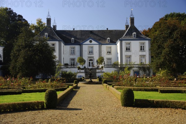 Wine Castle Genoels-Elderen, near Maasmechelen Village, Maasmechelen, Limburg, Flanders, Belgium,