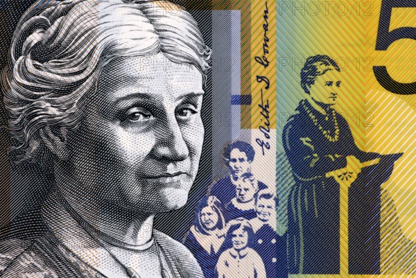 Edith Cowan (1861-1932) on 50 Dollars 2009 from Australia. Australian politician, social campaigner