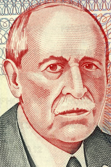 Eduardo Acevedo Vasquez (1857-1848) on 10 Pesos Uruguayos 1998 Banknote from Uruguay. Uruguayan