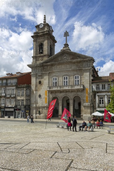 Basilica church of Saint Peter, Largo do Toural, Toural square, city of Guimaraes, northern